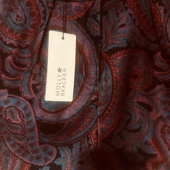 Molly Bracken Paisley Shorts NWT Sz XS - Picture 3 of 7